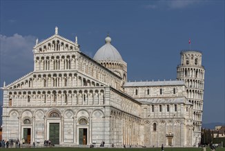 Leaning Tower of Pisa and Piazza dei Miracoli in Tuscany, Italy