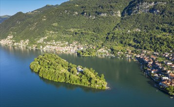 Isola Comacina island in Lake Como in Lombardy, Italy