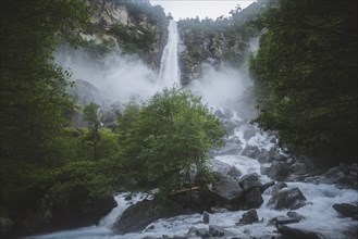 Waterfall in Ticino, Switzerland