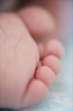 Close up of baby's foot