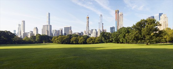 Central Park and skyscrapers in New York City