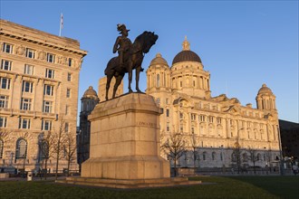 King Edward VII statue by The Port of Liverpool Building