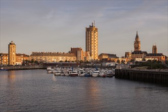 Waterfront and architecture in Dunkirk, France