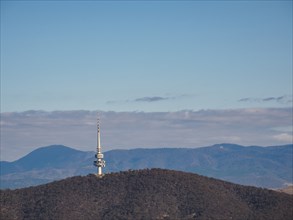 Telstra tower in the Black Mountains, Canberra