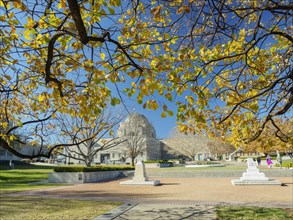 Australian War Memorial during autumn in Canberra, Australia