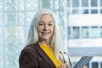 Portrait of smiling businesswoman