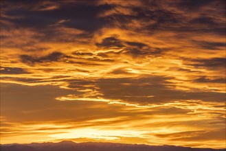 Clouds in sky at sunset