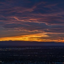 Clouds in sky at sunset