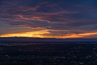 Clouds in sky at sunset