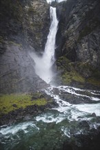 Svoufallet waterfall in Gjora, Switzerland