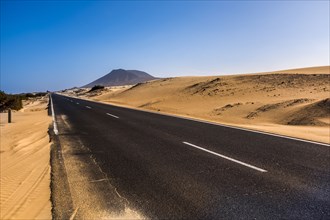 Africa, Empty road in desert