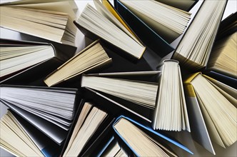 Books viewed from directly above