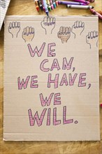 Protest poster for women's march