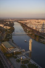 Spain, Andalusia, Seville, High angle view over Guadalquivir River