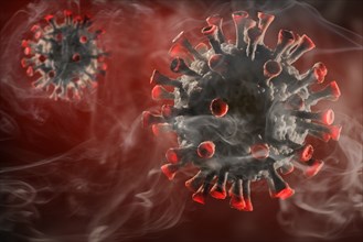 Digitally generated Coronavirus models