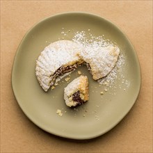 Greek Fig cookie on plate
