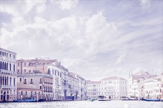 Italy, Venice, Buildings along Grand Canal