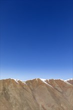 USA, Idaho, Bellevue, Mountain peaks under blue sky