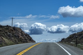 USA, Idaho, Sun Valley, Clouds over highway