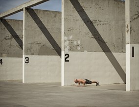 Man doing push-ups