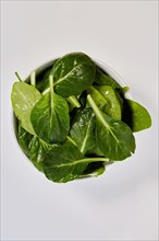 Baby spinach in bowl