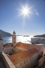Croatia, Dubrovnik, Medieval church on waterfront