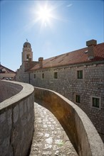 Croatia, Dubrovnik, Footpath in medieval fortress