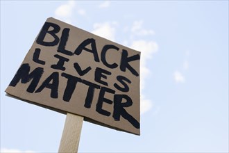 Black Lives Matter protest sign,,