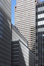 USA, Office buildings in financial district,