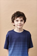 Studio portrait of boy