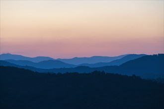 USA, Georgia, Blue Ridge Mountains at dawn