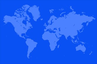 Blue World map