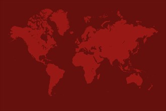 Red World map