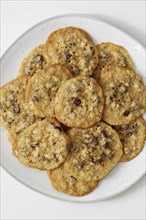 Oatmeal cookies on plate