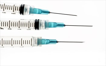 Studio shot of syringes with needles