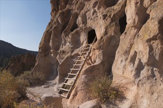 Cliff dwellings in Bandelier National Monument