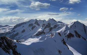 Aerial view of Monte Rosa Massif