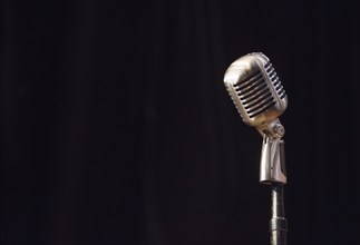 Vintage stage microphone