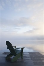 Adirondack chair on jetty