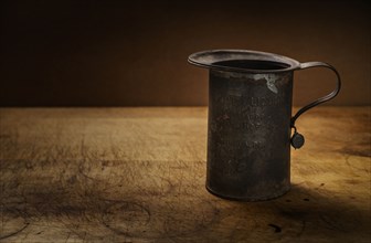 Old metal cup