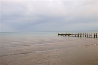 View of sea and pier