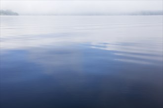 Calm lake surface