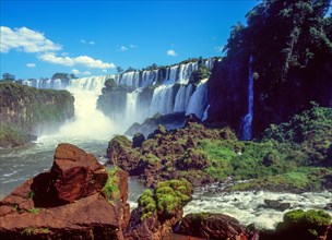 Scenic view of Iguacu Falls