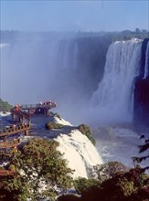 Scenic view of Iguacu Falls