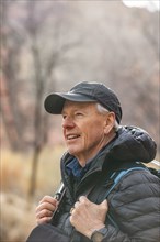 Senior man hiking in Grand Staircase-Escalante National Monument