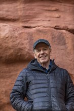 Portrait of senior man hiking in Grand Staircase-Escalante National Monument