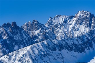 Sawtooth Mountains with snow