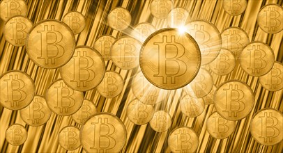 Golden bitcoins