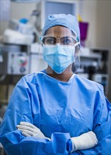 Female doctor in operating theater