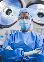 Female doctor in operating theater
